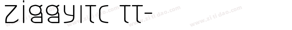ZiggyITC TT字体转换